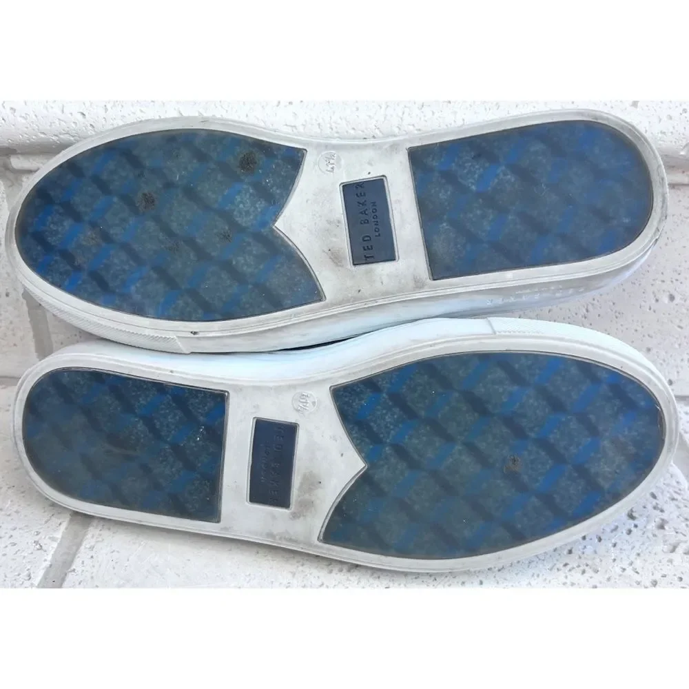 Ted Baker Men’s Bitula Sneaker Grey Suede Slip On Shoe Size EU 41 1/2 US 8.5